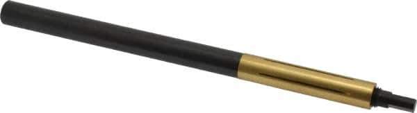 Made in USA - 6" Length x 13/32" Diam Through Hole Barrel Lap - 0.39" Arbor Diam, 2" Barrel Length, Eccentric Slot - Exact Tool & Supply