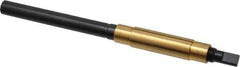 Made in USA - 7-1/2" Length x 11/16" Diam Through Hole Barrel Lap - 1/2" Arbor Diam, 3" Barrel Length, Eccentric Slot - Exact Tool & Supply
