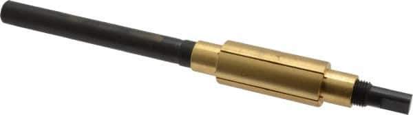 Made in USA - 7-1/4" Length x 7/8" Diam Through Hole Barrel Lap - 1/2" Arbor Diam, 3" Barrel Length, Eccentric Slot - Exact Tool & Supply