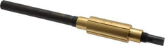 Made in USA - 7-1/4" Length x 7/8" Diam Through Hole Barrel Lap - 1/2" Arbor Diam, 3" Barrel Length, Eccentric Slot - Exact Tool & Supply