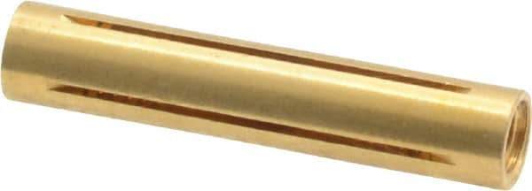 Made in USA - 3/16" Diam Through Hole Barrel Cylinder - 1" Barrel Length, Eccentric Slot - Exact Tool & Supply