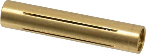 Made in USA - 7/32" Diam Through Hole Barrel Cylinder - 1.1" Barrel Length, Eccentric Slot - Exact Tool & Supply