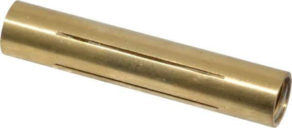 Made in USA - 5/16" Diam Through Hole Barrel Cylinder - 1.57" Barrel Length, Eccentric Slot - Exact Tool & Supply