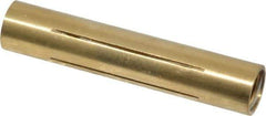 Made in USA - 5/16" Diam Through Hole Barrel Cylinder - 1.57" Barrel Length, Eccentric Slot - Exact Tool & Supply