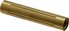 Made in USA - 11/32" Diam Through Hole Barrel Cylinder - 1-3/4" Barrel Length, Eccentric Slot - Exact Tool & Supply