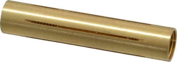 Made in USA - 3/8" Diam Through Hole Barrel Cylinder - 1.87" Barrel Length, Eccentric Slot - Exact Tool & Supply