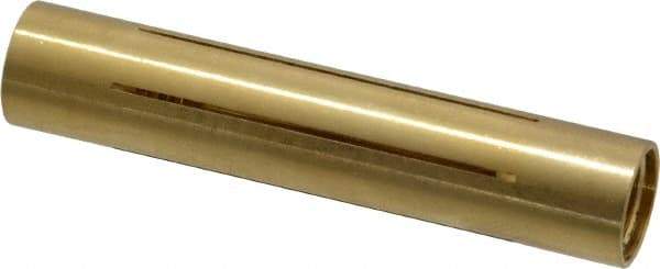 Made in USA - 7/16" Diam Through Hole Barrel Cylinder - 2.19" Barrel Length, Eccentric Slot - Exact Tool & Supply