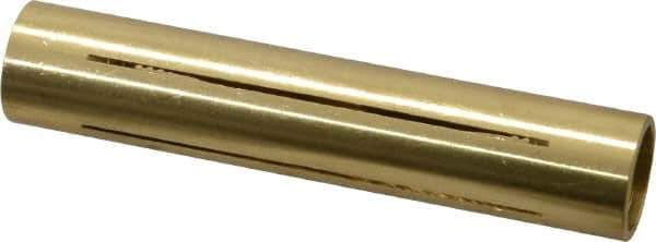 Made in USA - 15/32" Diam Through Hole Barrel Cylinder - 2-1/4" Barrel Length, Eccentric Slot - Exact Tool & Supply