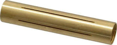 Made in USA - 1/2" Diam Through Hole Barrel Cylinder - 2-1/2" Barrel Length, Eccentric Slot - Exact Tool & Supply