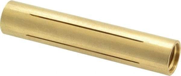 Made in USA - 5/8" Diam Through Hole Barrel Cylinder - 3" Barrel Length, Eccentric Slot - Exact Tool & Supply