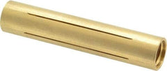 Made in USA - 5/8" Diam Through Hole Barrel Cylinder - 3" Barrel Length, Eccentric Slot - Exact Tool & Supply
