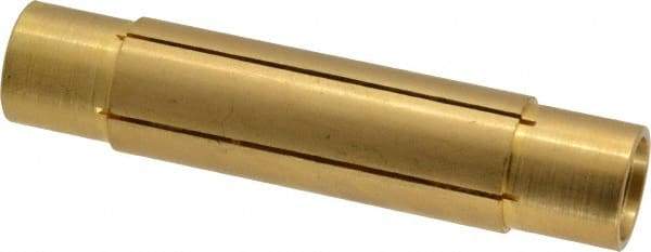 Made in USA - 11/16" Diam Through Hole Barrel Cylinder - 3" Barrel Length, Eccentric Slot - Exact Tool & Supply