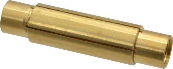 Made in USA - 3/4" Diam Through Hole Barrel Cylinder - 3" Barrel Length, Eccentric Slot - Exact Tool & Supply