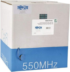 Tripp-Lite - Cat6, 24 AWG, 8 Wires, 550 MHz, Unshielded Network & Ethernet Cable - Blue, PVC, 1,000' OAL - Exact Tool & Supply