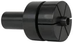 Mitee-Bite - 0.71 to 2.09" Expansion Diam, 4,000 Lb Holding Force, Steel ID Expansion Clamps - 2.1" Flange Diam, 3/4" Flange Thickness, 1" Mount Hole Diam, 6 Mount Holes, 1.75" Overall Height, 49 Ft/Lb Torque - Exact Tool & Supply