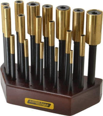 Made in USA - 18 Piece Blind Hole Lap Set - 3/16 to 1" Hole Diam - Exact Tool & Supply