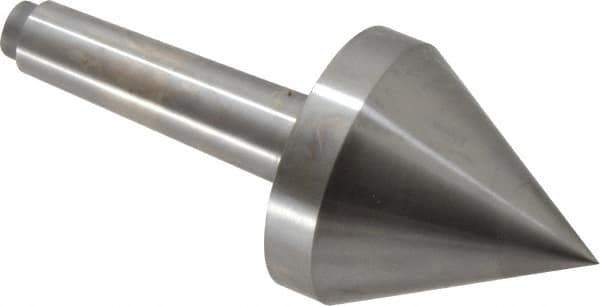 Riten - 2-3/4" Head Diam, Hardened Tool Steel Pipe Nose Point Solid Dead Center - 3MT Morse Taper, 2-3/4" Point Diam, 2.37" Point Length, 3.38" OAL - Exact Tool & Supply