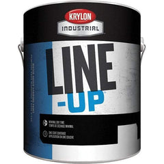 Krylon - White Striping Paint - 350' Coverage at 4" Wide, Water-Based Formula - Exact Tool & Supply
