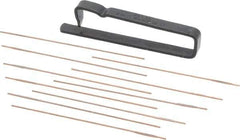 Made in USA - 2-1/2" Long x 0.036" Thick Midget Lap - 0.027" Arbor Diam, 10 Piece Set - Exact Tool & Supply