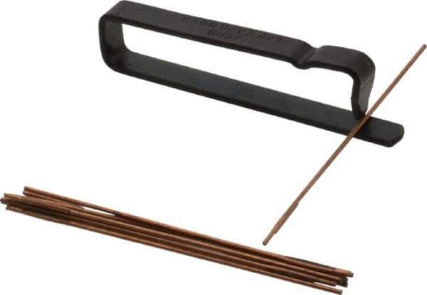 Made in USA - 2-1/2" Long x 0.046" Thick Midget Lap - 0.035" Arbor Diam, 10 Piece Set - Exact Tool & Supply