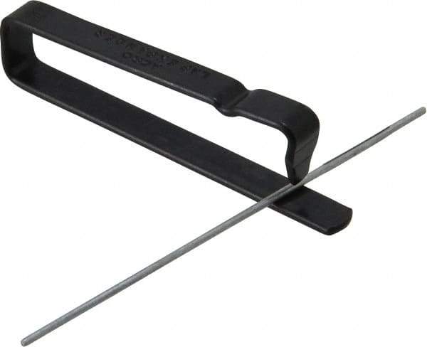 Made in USA - 3-1/4" Long x 0.062" Thick Midget Lap - 0.05" Arbor Diam, 10 Piece Set - Exact Tool & Supply