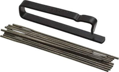 Made in USA - 3" Long x 0.07" Thick Midget Lap - 0.05" Arbor Diam, 10 Piece Set - Exact Tool & Supply