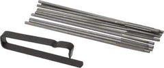 Made in USA - 3-1/4" Long x 0.12" Thick Midget Lap - 0.09" Arbor Diam, 10 Piece Set - Exact Tool & Supply