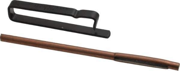 Made in USA - 4" Long x 0.218" Thick Midget Lap - 0.175" Arbor Diam, 10 Piece Set - Exact Tool & Supply