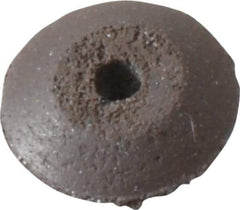 Cratex - 3/8" Diam x 1/16" Hole x 3/32" Thick, Surface Grinding Wheel - Silicon Carbide, Medium Grade, Rubber Bond, No Recess - Exact Tool & Supply