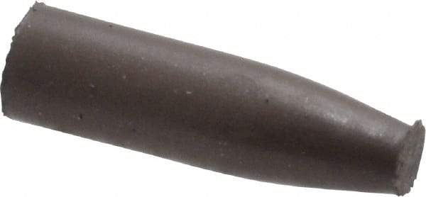 Cratex - 9/32" Max Diam x 1" Long, Cone, Rubberized Point - Medium Grade, Silicon Carbide, 1/16" Arbor Hole, Unmounted - Exact Tool & Supply