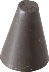 Cratex - 5/8" Max Diam x 7/8" Long, Taper, Rubberized Point - Medium Grade, Silicon Carbide, 1/8" Arbor Hole, Unmounted - Exact Tool & Supply