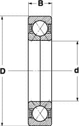 SKF - Radial Ball Bearings; Type: 4 Point Angular Contact Ball Bearing ; Style: Open ; Bore Diameter (mm): 30.00 ; Outside Diameter (mm): 72.00 ; Width (mm): 19.00 ; Flange Type: Without Flange - Exact Tool & Supply