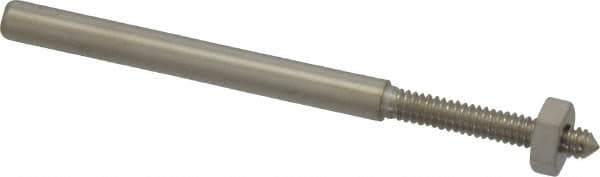 Value Collection - 1/8" Shank No. 4 Abrasive Point Mandrel - 1-3/4" Length, 1/16" Hole Compatibility, for Cones, Points & Rubberized Points - Exact Tool & Supply