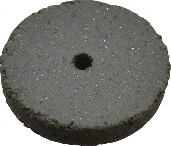 Cratex - 5/8" Diam x 1/16" Hole x 3/32" Thick, Surface Grinding Wheel - Silicon Carbide, Coarse Grade, 25,000 Max RPM, Rubber Bond, No Recess - Exact Tool & Supply