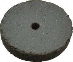 Cratex - 5/8" Diam x 1/16" Hole x 3/32" Thick, Surface Grinding Wheel - Silicon Carbide, Coarse Grade, 25,000 Max RPM, Rubber Bond, No Recess - Exact Tool & Supply