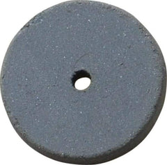 Cratex - 5/8" Diam x 1/16" Hole x 3/32" Thick, Surface Grinding Wheel - Silicon Carbide, Extra Fine Grade, 25,000 Max RPM, Rubber Bond, No Recess - Exact Tool & Supply