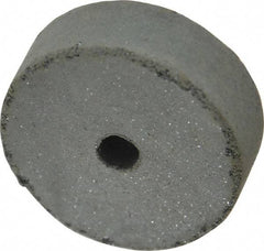 Cratex - 1-1/2" Diam x 1/4" Hole x 1/2" Thick, Surface Grinding Wheel - Silicon Carbide, Coarse Grade, 15,000 Max RPM, Rubber Bond, No Recess - Exact Tool & Supply