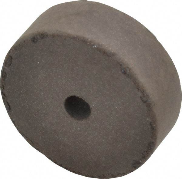 Cratex - 1-1/2" Diam x 1/4" Hole x 1/2" Thick, Surface Grinding Wheel - Silicon Carbide, Medium Grade, 15,000 Max RPM, Rubber Bond, No Recess - Exact Tool & Supply