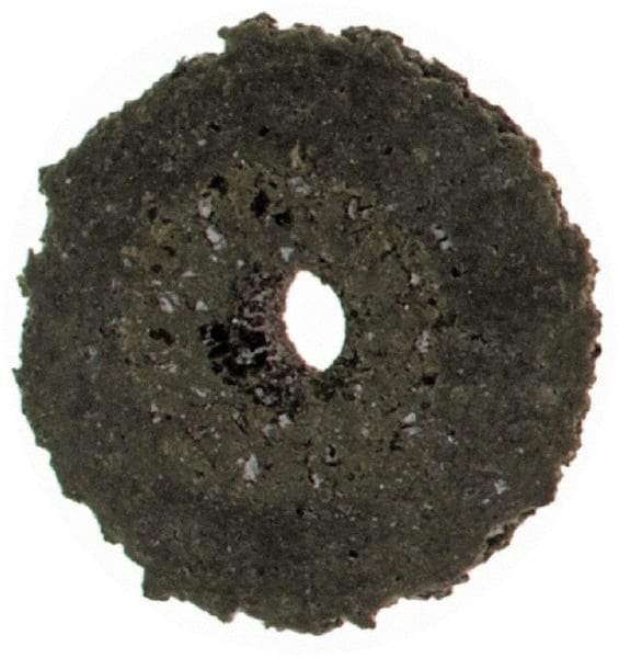 Cratex - 3/8" Diam x 1/16" Hole x 3/32" Thick, Surface Grinding Wheel - Silicon Carbide, Coarse Grade, Rubber Bond, No Recess - Exact Tool & Supply