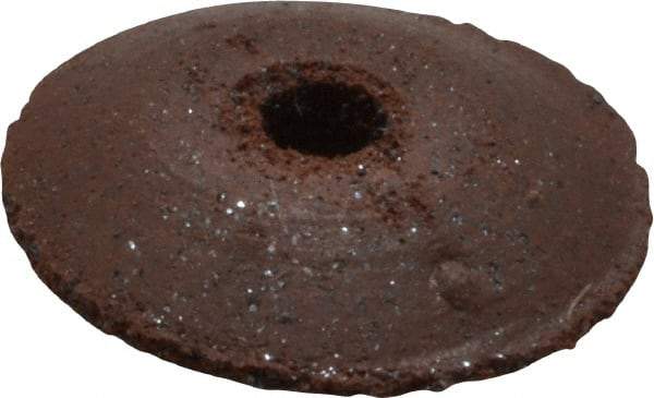 Cratex - 3/8" Diam x 1/16" Hole x 3/32" Thick, Surface Grinding Wheel - Silicon Carbide, Fine Grade, Rubber Bond, No Recess - Exact Tool & Supply