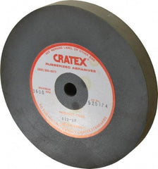 Cratex - 6" Diam x 1/2" Hole x 3/4" Thick, Surface Grinding Wheel - Silicon Carbide, Extra Fine Grade, 3,600 Max RPM, Rubber Bond, No Recess - Exact Tool & Supply