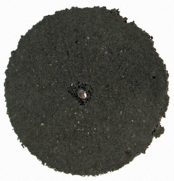 Cratex - 1" Diam x 1/16" Hole x 1/8" Thick, Surface Grinding Wheel - Silicon Carbide, Coarse Grade, Rubber Bond, No Recess - Exact Tool & Supply