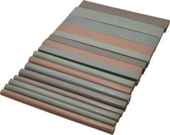 Cratex - Oblong, Round & Square Abrasive 16-Piece Block & Stick Kit - Coarse, Medium, Fine & Extra Fine Grade - Exact Tool & Supply