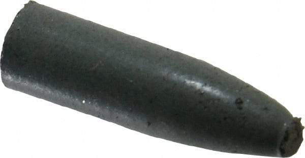 Cratex - 9/32" Max Diam x 1" Long, Cone, Rubberized Point - Coarse Grade, Silicon Carbide, 1/16" Arbor Hole, Unmounted - Exact Tool & Supply