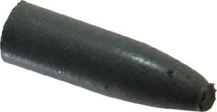 Cratex - 9/32" Max Diam x 1" Long, Cone, Rubberized Point - Coarse Grade, Silicon Carbide, 1/16" Arbor Hole, Unmounted - Exact Tool & Supply