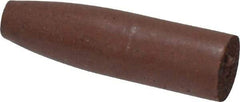 Cratex - 9/32" Max Diam x 1" Long, Cone, Rubberized Point - Fine Grade, Silicon Carbide, 1/16" Arbor Hole, Unmounted - Exact Tool & Supply