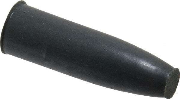 Cratex - 9/32" Max Diam x 1" Long, Cone, Rubberized Point - Very Fine Grade, Silicon Carbide, 1/16" Arbor Hole, Unmounted - Exact Tool & Supply