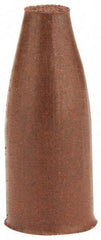 Cratex - 3/8" Max Diam x 1" Long, Cone, Rubberized Point - Fine Grade, Silicon Carbide, 1/8" Arbor Hole, Unmounted - Exact Tool & Supply