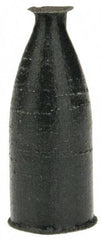 Cratex - 3/8" Max Diam x 1" Long, Cone, Rubberized Point - Very Fine Grade, Silicon Carbide, 1/8" Arbor Hole, Unmounted - Exact Tool & Supply