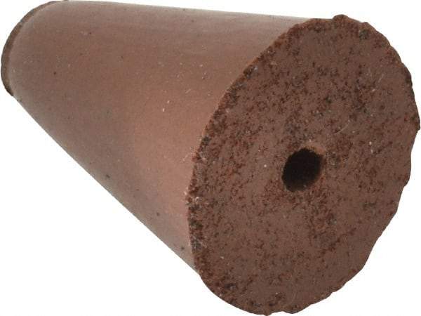 Cratex - 5/8" Max Diam x 7/8" Long, Taper, Rubberized Point - Fine Grade, Silicon Carbide, 1/8" Arbor Hole, Unmounted - Exact Tool & Supply